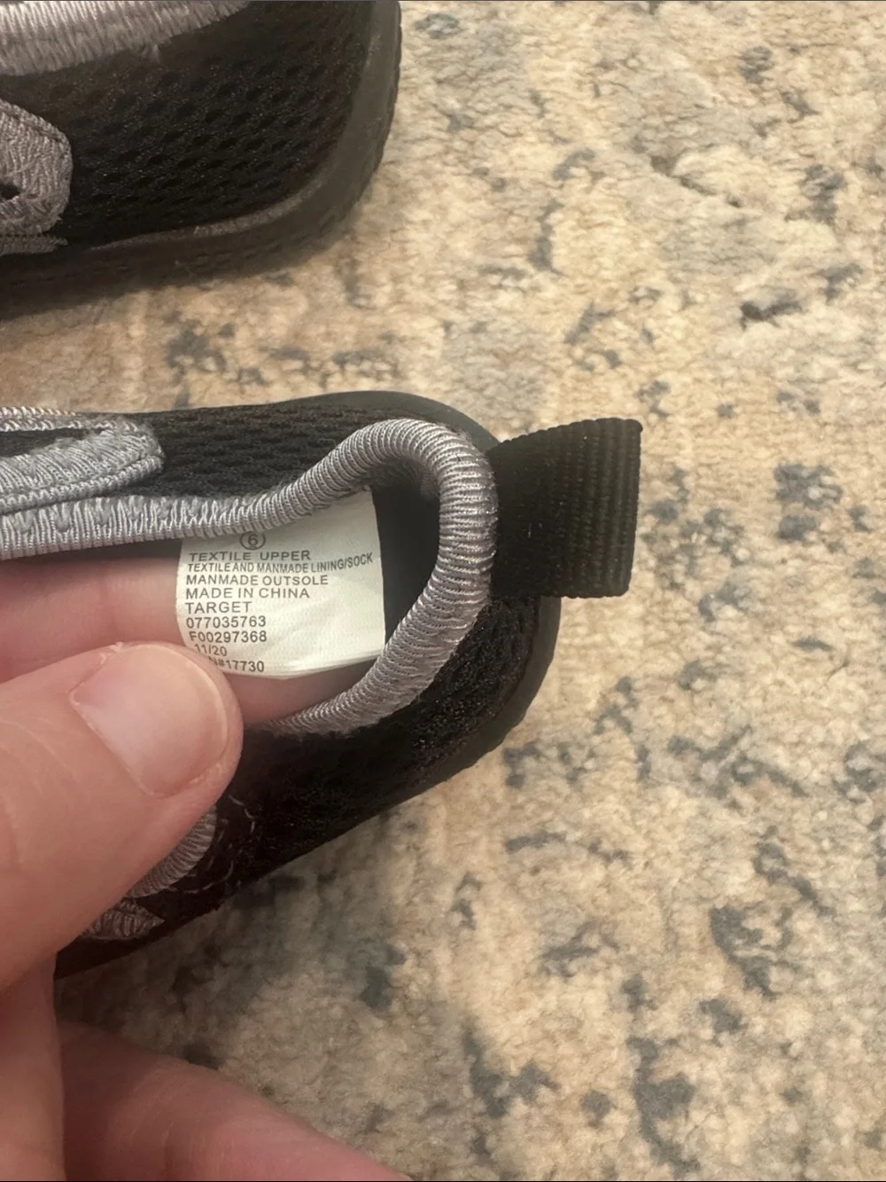 Cat & Jack Black and Gray Mesh Mary Jane Water Shoes